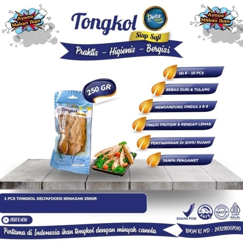 

TONGKOL DELTA(IKAN TUNA DENGAN MINYAK CANOLA)