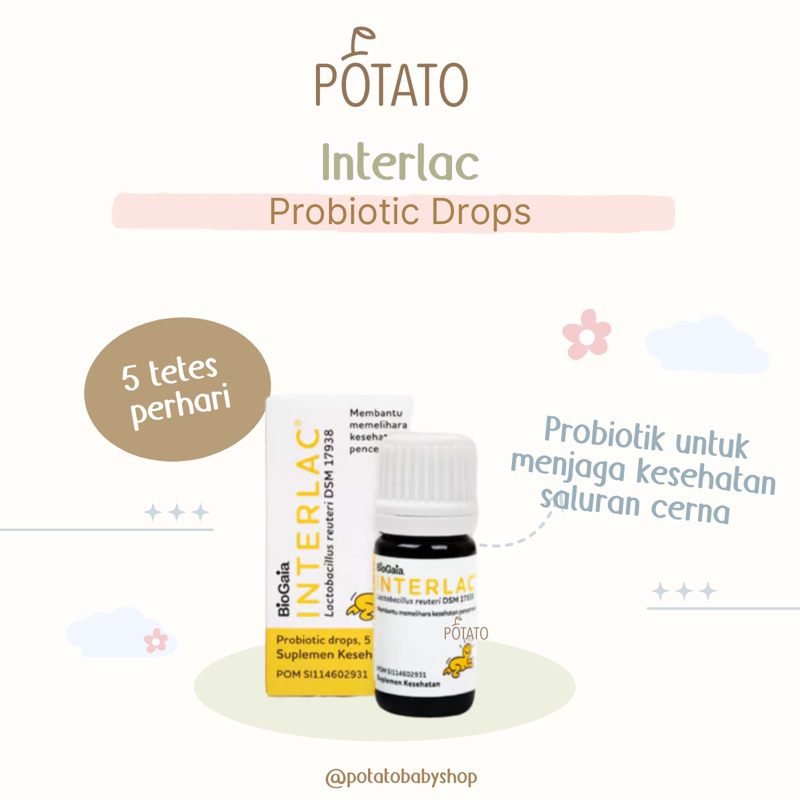Interlac Probiotics Drops / Tetes - Probiotik Interlac Oil Drop Vitamin Pencernaan Bayi sd dewasa