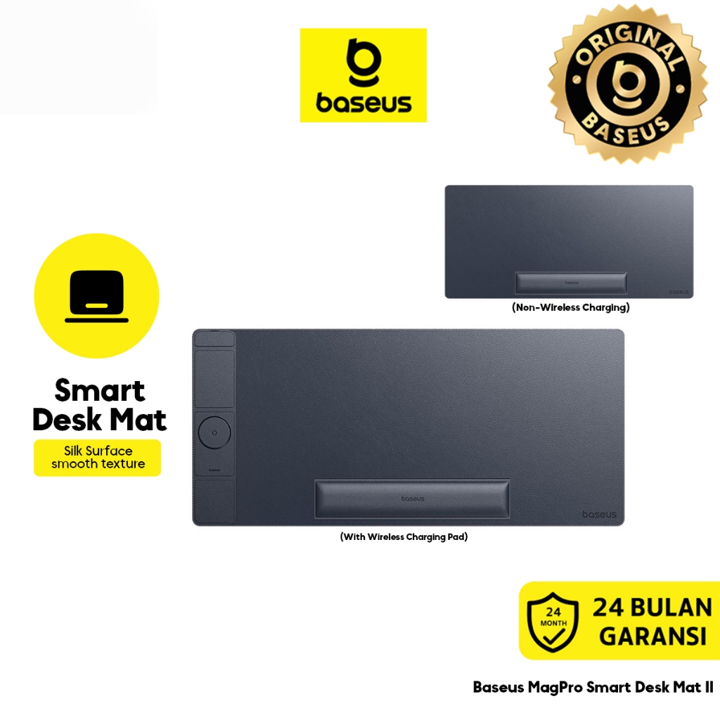 Baseus MagPro Series II Smart Desk Mat Basic Edition & with Wireless Charger Cosmic Black