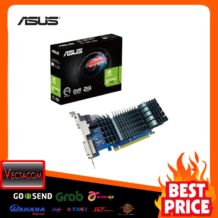 VGA Card ASUS GT 710 Silent 2GB GDDR3 EVO Low Profile