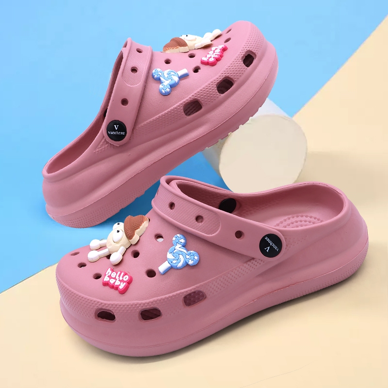 IROSE Sandal Kodok Wanita Classic Bae Clog Sandal Baim EVA Anti Slip Sepatu Sendal Sandal Wanita Yan