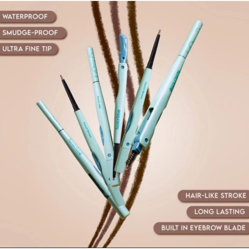 luxcrime triple action micro brow definer / luxcrime pensil alis