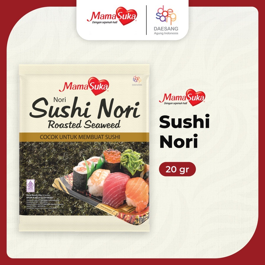 

Mama suka Nori Sushi Rumput Laut 20gr