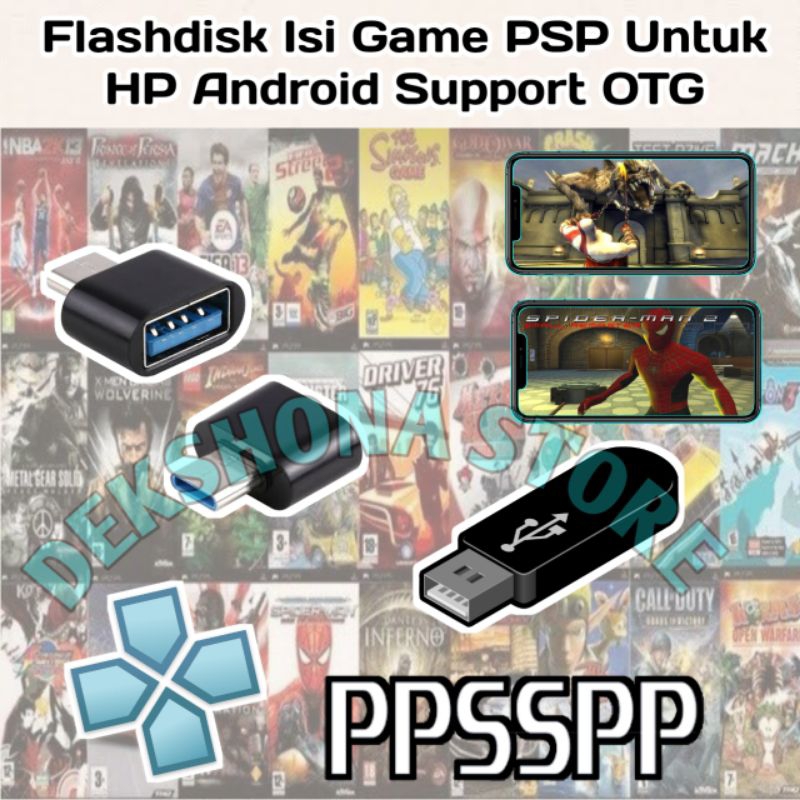 Flashdisk Game PSP Untuk Android Support OTG