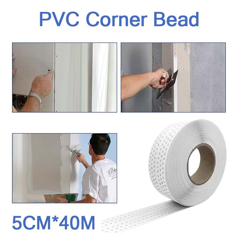 40m Corner Bead Pvc Sudut Dinding Tembok 5cm Corner Bead Untuk Sudutan Luar Dan Dalam Pvc Corner Pem