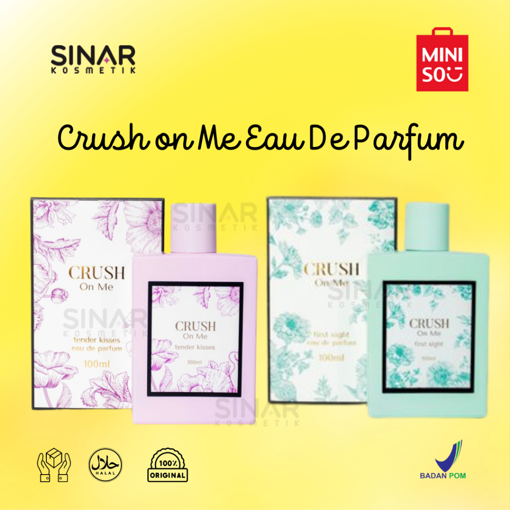 Miniso Crush on Me Eau De Parfum EDP 100ml | Parfum Wanita / Perfume Tahan Lama