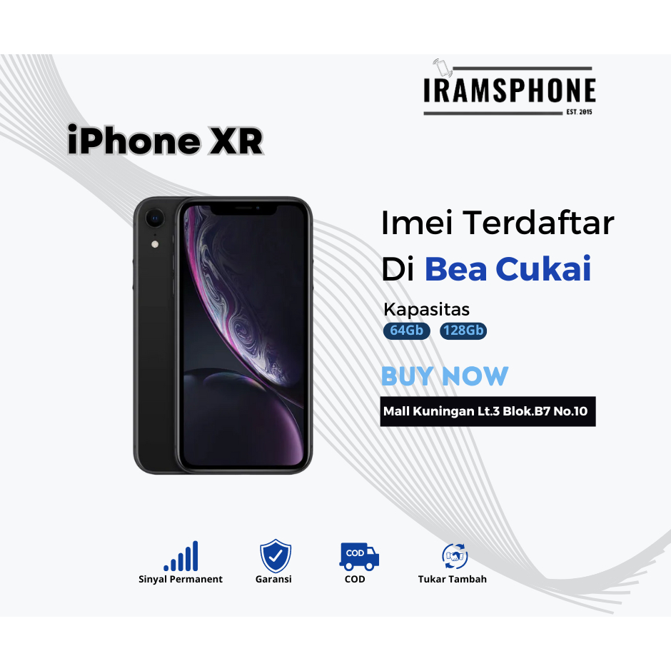 iPhone XR 64Gb / 128Gb / 256Gb Resmi iBox / Bea Cukai