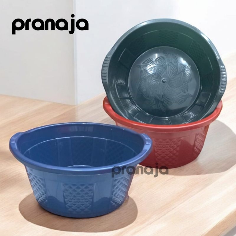 3 Pcs Baskom Plastik Besar Kenzo 37cm / Baskom Serbaguna / Waskom Hajatan / Souvenir / Baskom Jumbo 