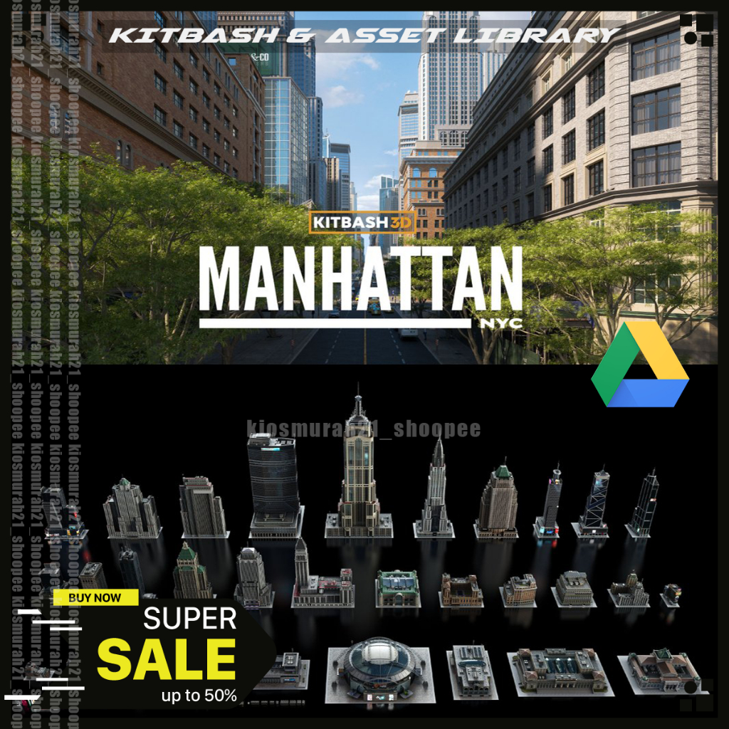 Kitbash3D – Manhattan - Kitbash 3D
