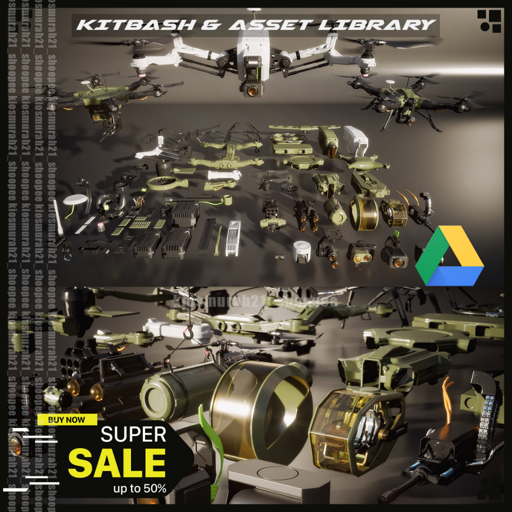 Kitbash3D - Veh Drones - Kitbash 3D