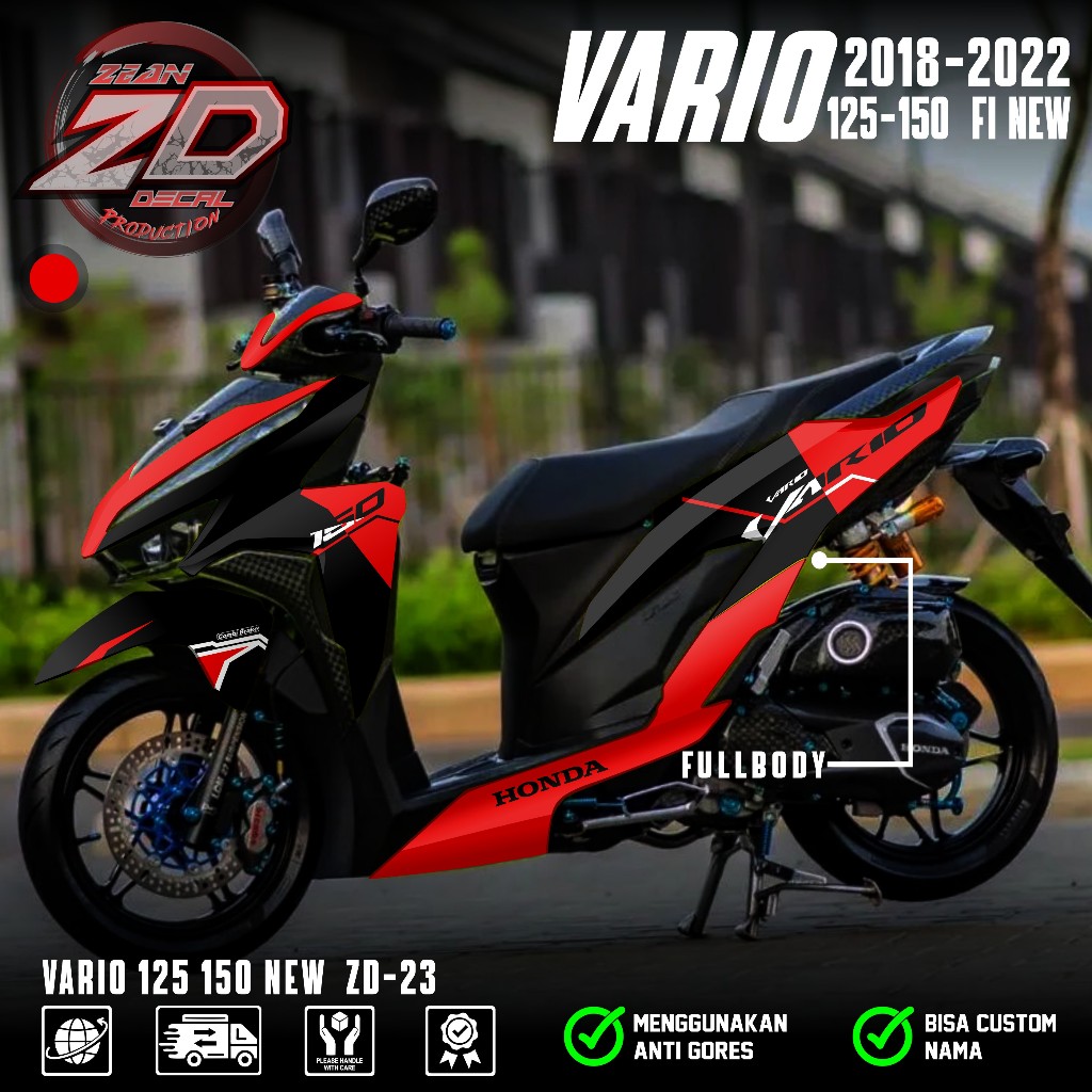 (PROMO COD) TERBARU Decal Sticker Honda Vario New 125 150 Full body - Stiker Skotlet Variasi Modifik