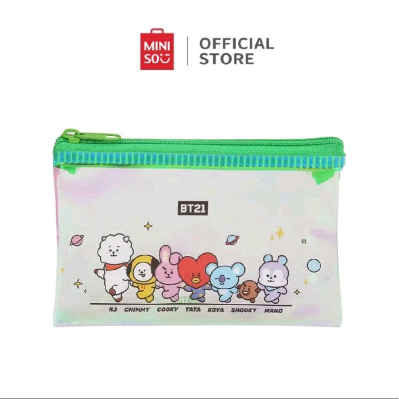 

Miniso BT21 Collection Kotak Alat Tulis PVC Tas Penyimpanan Alat Tulis Berlaku Untuk Siswa
