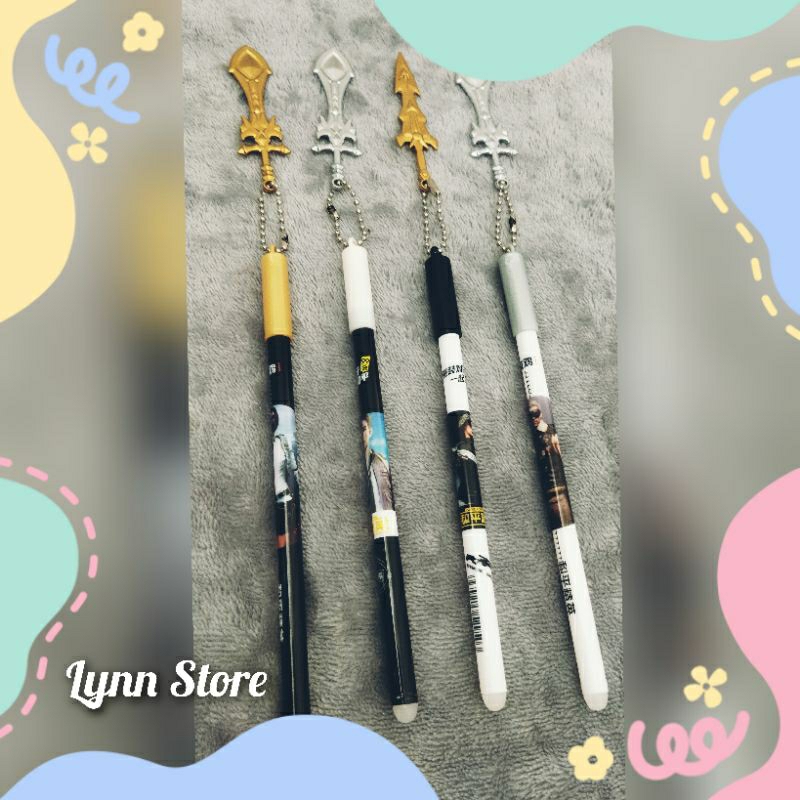 

Pen Gantungan Karakter Sanrio Imut Tinta Hitam Lucu 4 pcs per Model