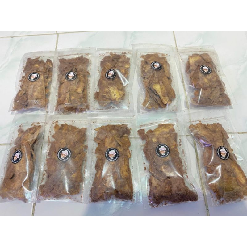 

keripik pisang coklat bubuk