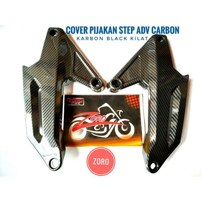 COVER PIJAKAN ADV 150 CARBON ZORO / COVER PIJAKAN CARBON ZORO ADV 150