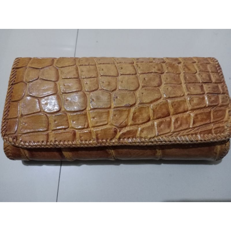 Preloved dompet kulit buaya asli