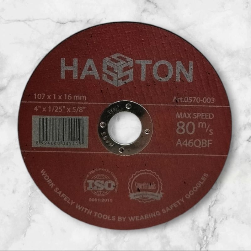 Batu Gerinda Potong Besi Tipis Hasston 4" Mata Gerinda Cutting Wheel