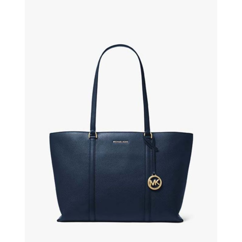 MK TEMPLE LARGE PEBBLED LEATHER TOTE BAG