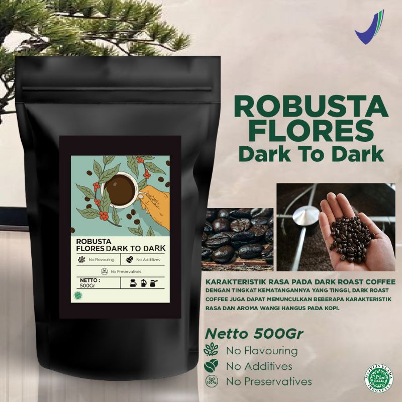 

Biji Kopi aroma gosong dark roast 500 Gram / Robusta aroma gosong