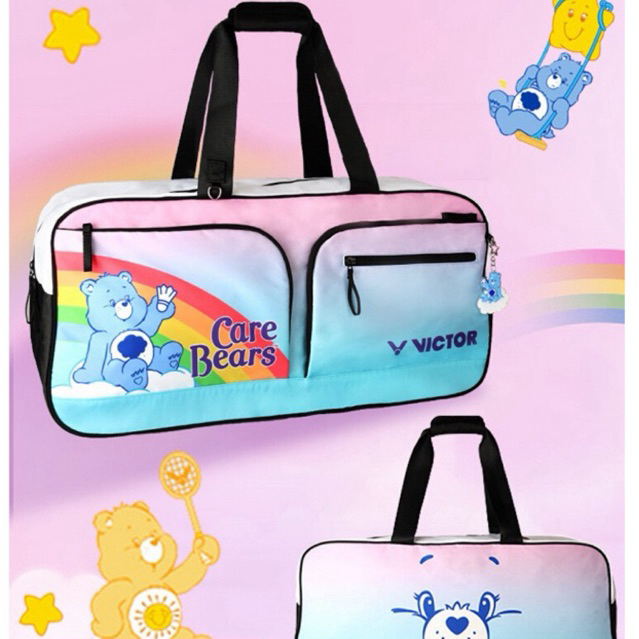 Badminton bag Tas bulutangkis Victor Care Bears ransel olahraga gabungan BR5025 Care Bears tas perse