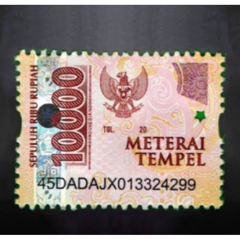 

Materai 10000 minimal order 5 pcs