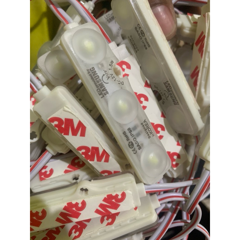 Lampu Led 3 Mata Panel Box Anti Air Waterproof Merk Samsung Original