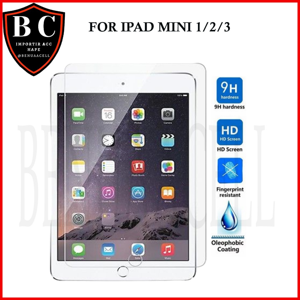 TEMPERED GLASS IPAD MINI 2 - ANTI GORES IPAD MINI 2/3 IPAD MINI 1