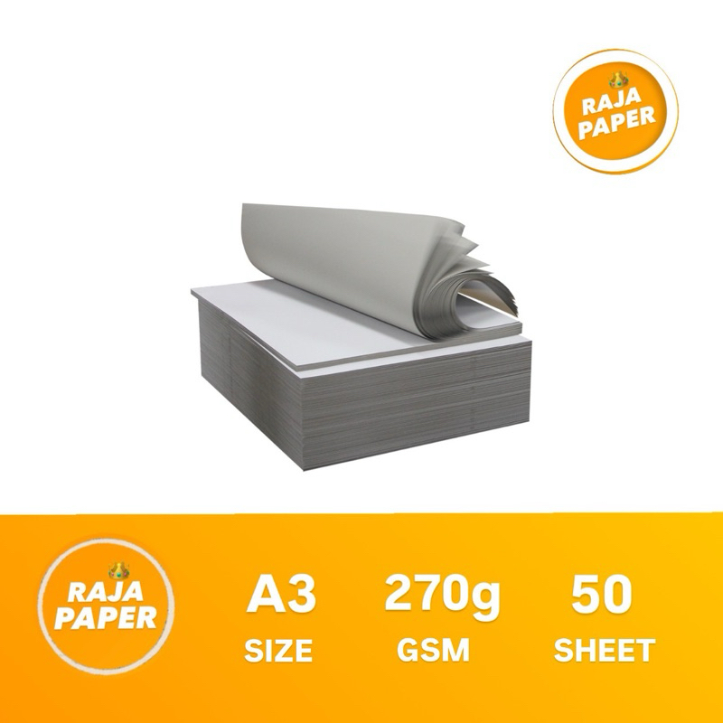 

Kertas Karton Duplex Coated 270 Gsm A3 50 Lembar . 270 Gr / 270 Gram , ( 297 Mm x 420 Mm ) / ( 29.7 Cm x 42 Cm ) , 50 Lbr / 50 Pcs , Carton Duplek , Karton Duplek , Carton Duplex .