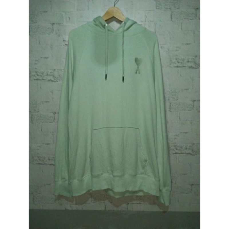 Hoodie AMI paris green aqua