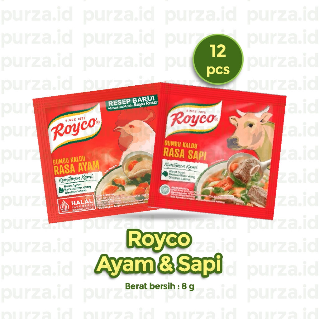 

Royco Ayam & Sapi 1 Renceng isi 10 pcs Harga untuk 1 Renceng