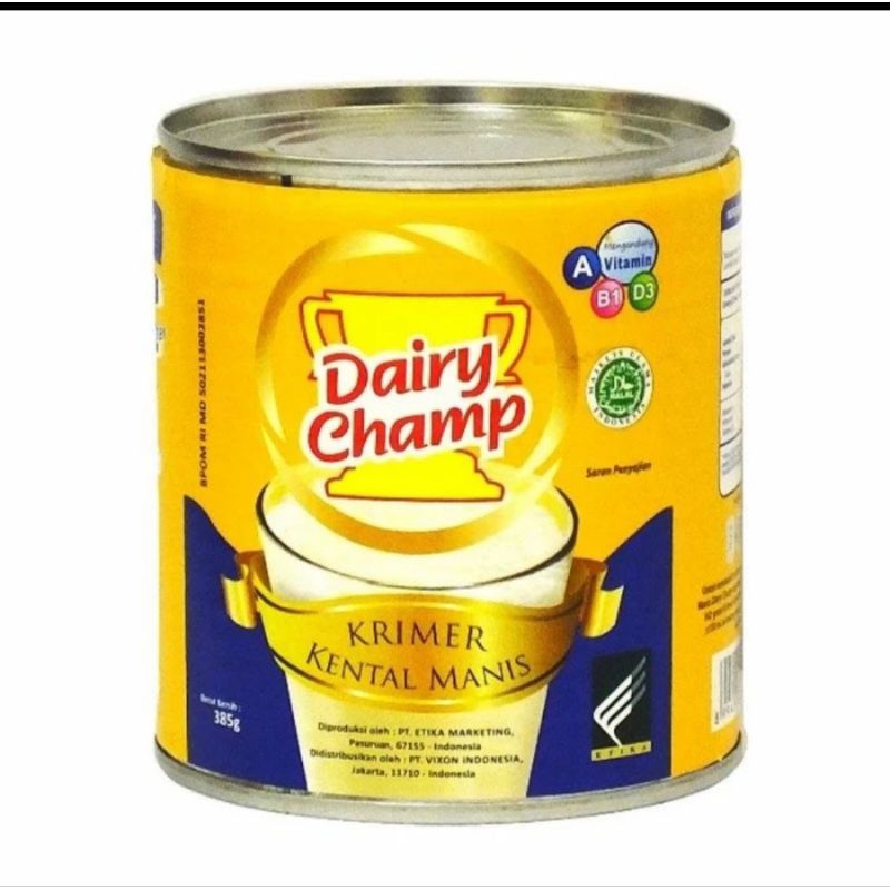 

SKM/ Susu Kental Manis Dairy Champ 480 gr Halal