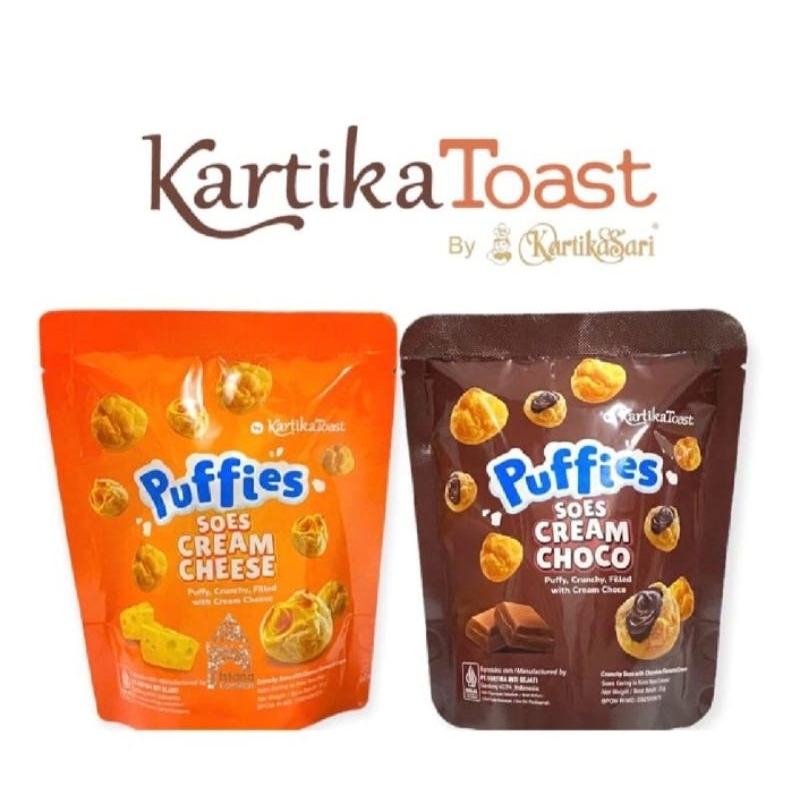 

Kartika toast puffies 33gr soes cream choco & cheese