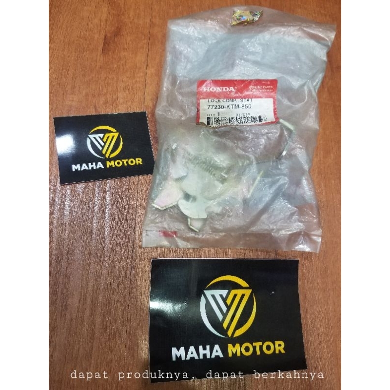lawan kunci jok supra x 125 lama, 77230KTM850