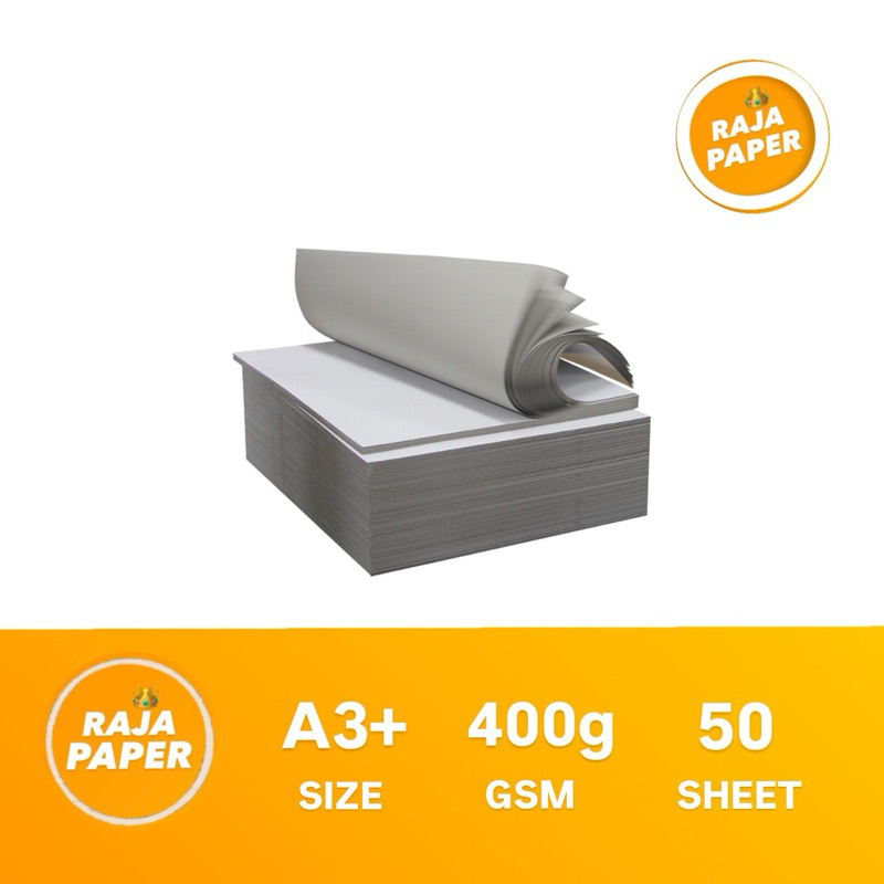 

Kertas Karton Duplex Coated 400 Gsm A3+ 50 Lembar . 400 Gr / 400 Gram , ( 320 Mm x 448 Mm ) / ( 32 Cm x 44.8 Cm ) , 50 Lbr / 50 Pcs , Carton Duplek , Karton Duplek , Carton Duplex . A3 Plus .