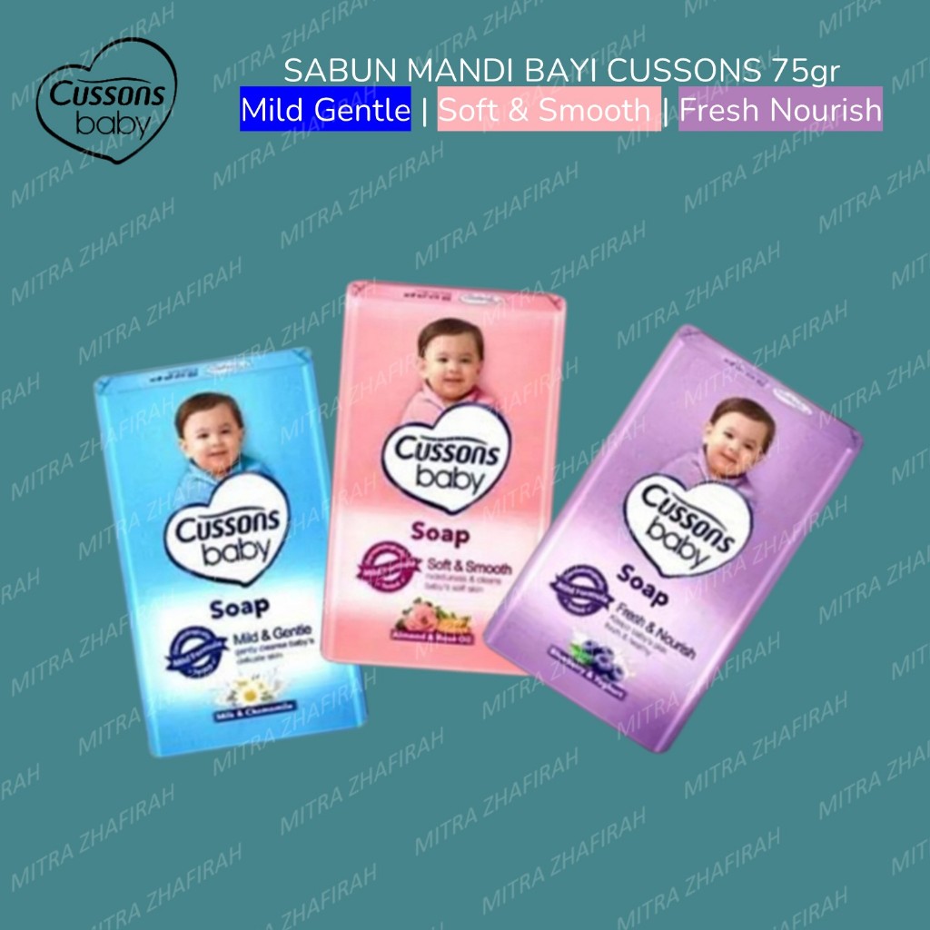 CUSSONS Sabun Batang Bayi 75gr - Sabun Mandi Bayi CUSSONS