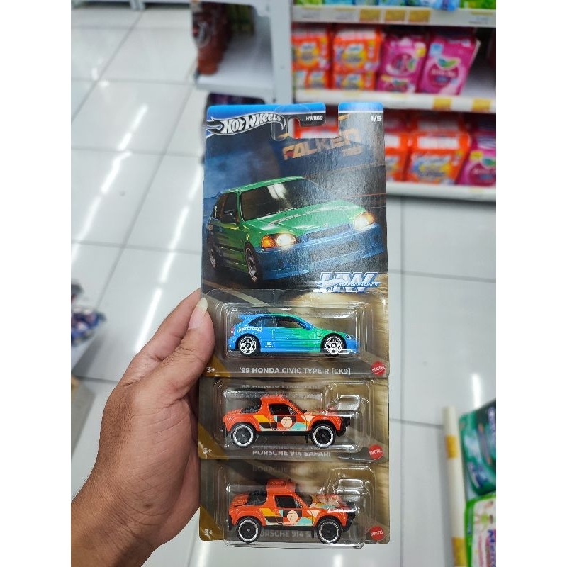 Hotwheels civic falken, Mazda, porsche