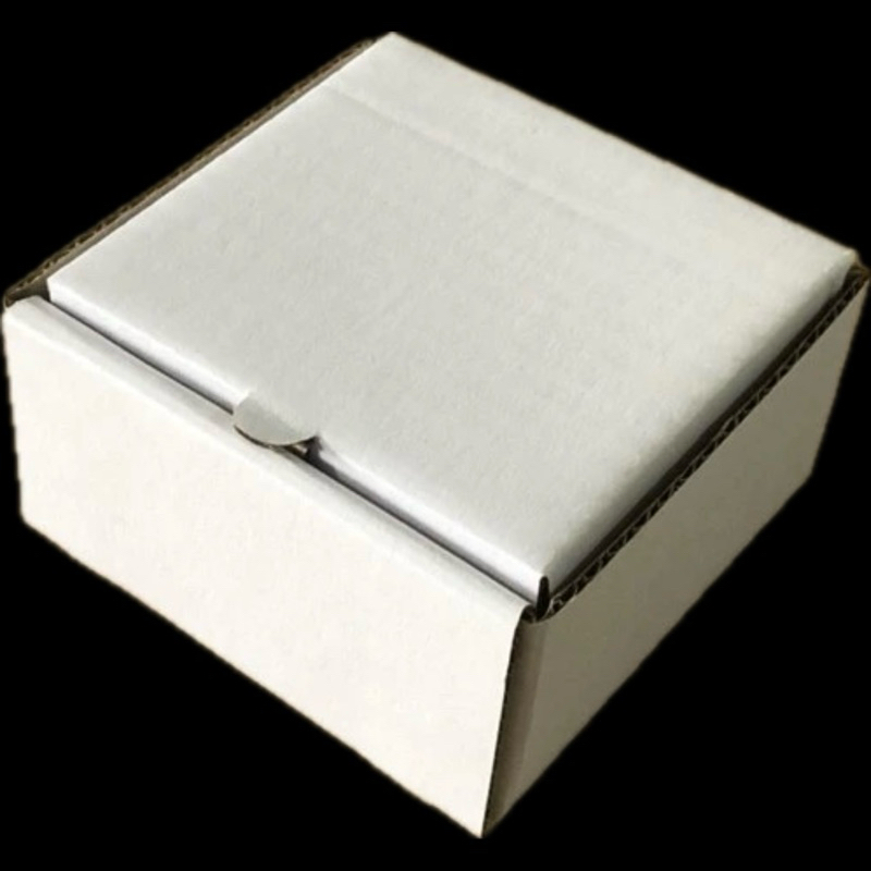 

10x10x5 cm kardus polos white kraft putih die cut pizza kotak kemasan gift kado dus packaging box packing perhiasan