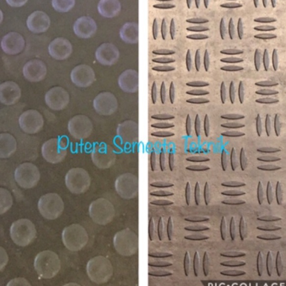 PERFECT Lebar 12m Karpet Karet Koin Coin Bordes Garis Motif Roll Anti Slip licin tebal 4mm keset hit