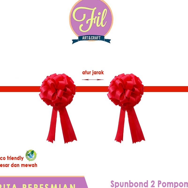 

EKSTRA PROMO Pita Peresmian ting Pita Pita Bulat Pita Pompom Peresmian
