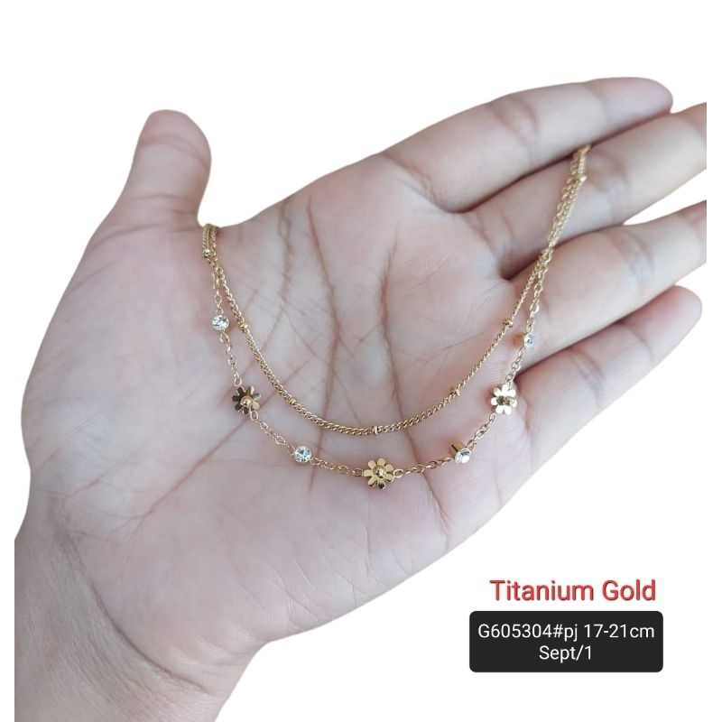 Gelang layer titanium daisy
