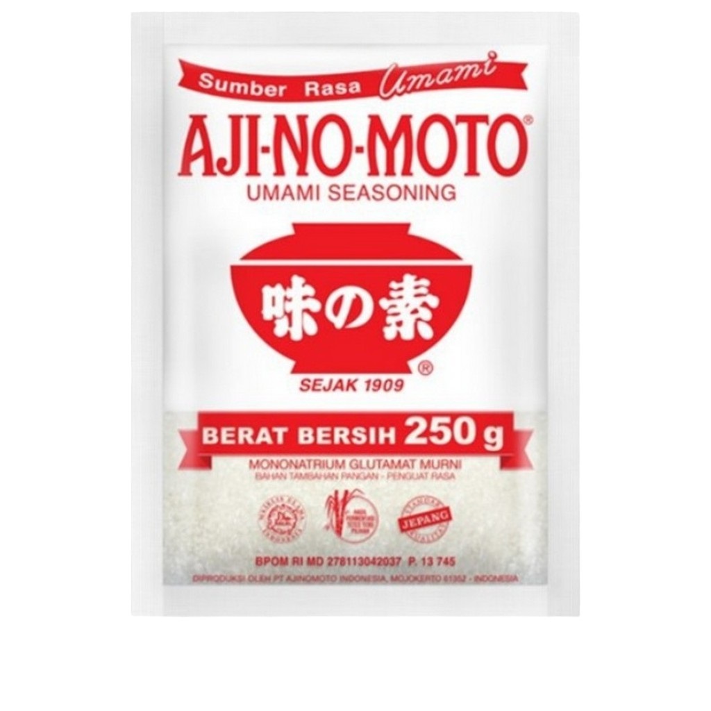 

RB Bumbu dapur penyedap penambah rasa micin mecin msg Ajinomoto 250 1000 gr 1 kg 1kg (pack)