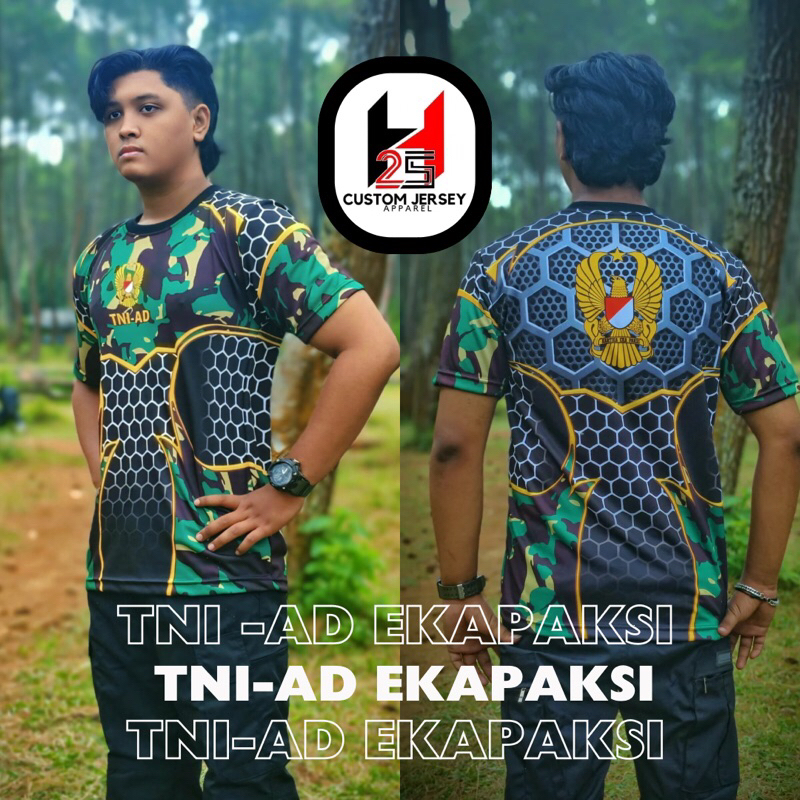 KAOS TNI ARMY JERSEY FULL PRINTING T-SHIRT DRYFIT PREMIUM LORENG / KAOS JERSEY TNI AU /  KAOS JERSEY