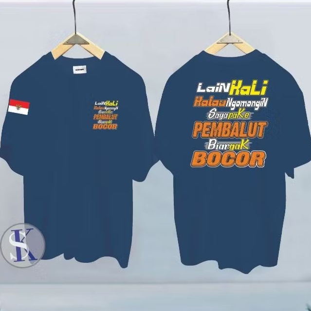 BIAR GA BOCOR, PAKAIAN PRIA ATASAN T-SHIRT KAOS KATA-KATA LUCU