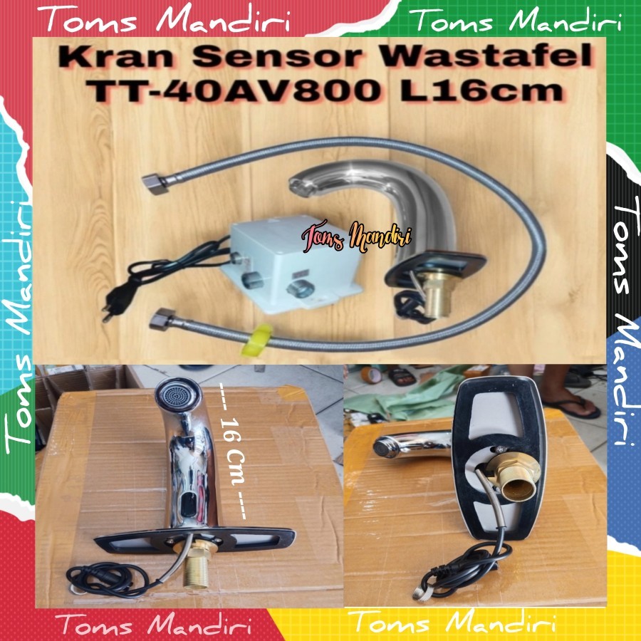 Kran Sensor Wastafel Otomatis TT-40VA800 Tinggi 16 CM