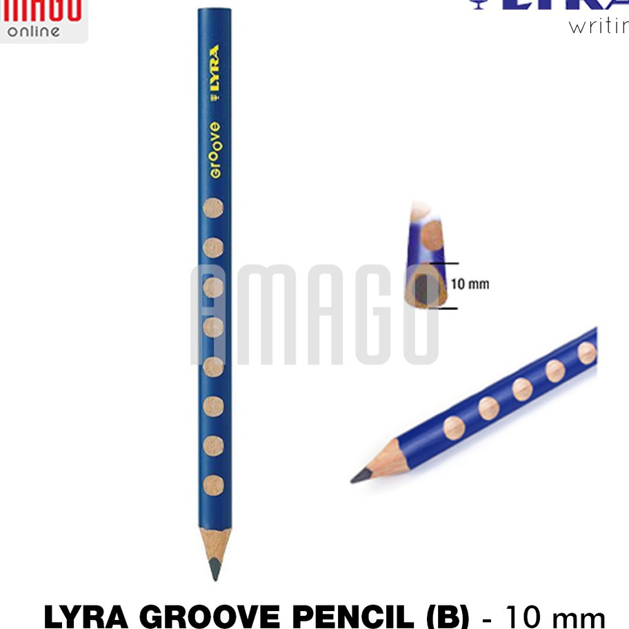 

2 IN 1 LYRA Groove Pencil Jumbo B Black 1 mm 18711