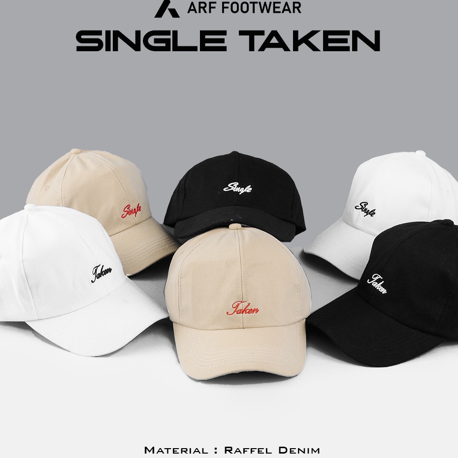 Garansi Toko  ARF Single Taken Topi Polo Cap Baseball Pria Wanita Distro Original Keren Dewasa Coupl