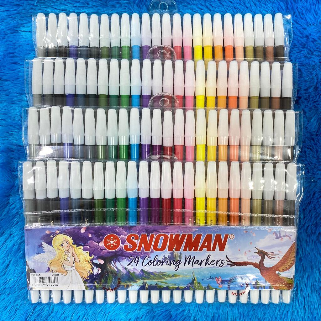 Spidol Warna 1 set merk SNOWMAN isi 24