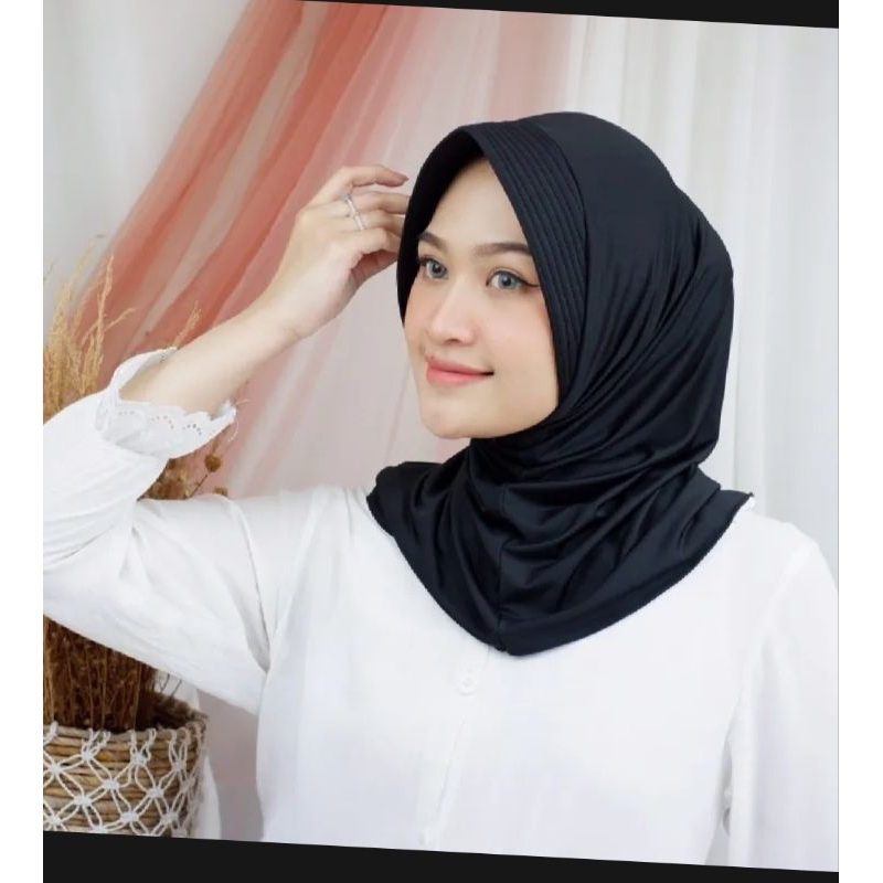 jilbab Sport jersy Pet Tebal/hijab sport Pet tebal/ Hijab olahraga/hijab sport Jersey pet tebal baha