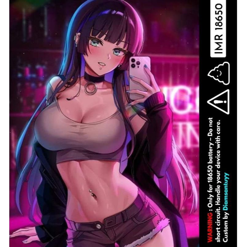 Sticker Pelindung Baterai edisi Waifu