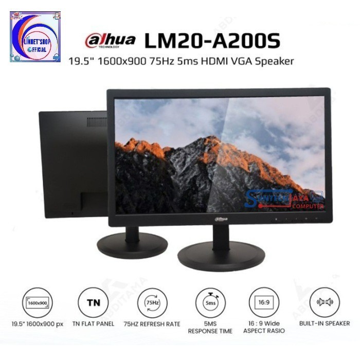 Monitor 20 Inch PC CCTV RANDOM TYPE_LN